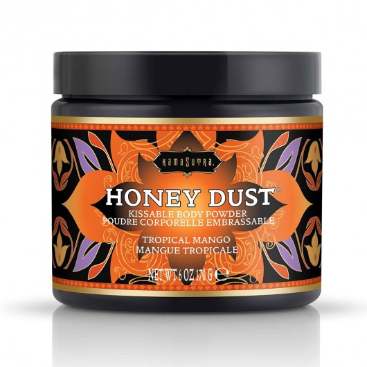 Пудра для тела Honey Dust Body Powder с ароматом манго - 170 гр. - Kama Sutra - купить с доставкой в Архангельске