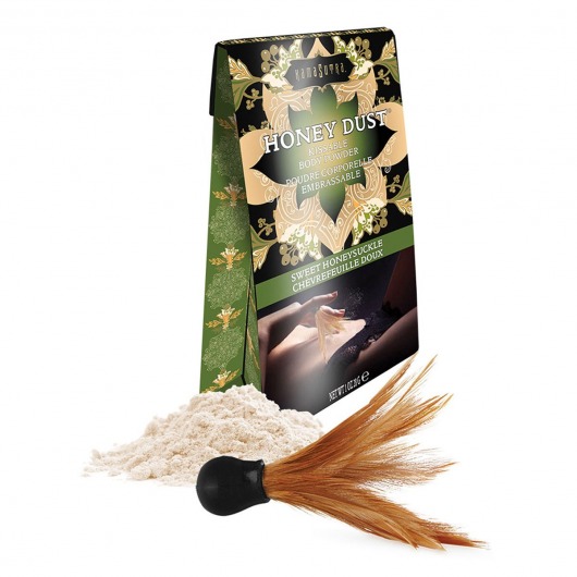 Пудра для тела Honey Dust Body Powder с ароматом жимолости - 28 гр. - Kama Sutra - купить с доставкой в Архангельске