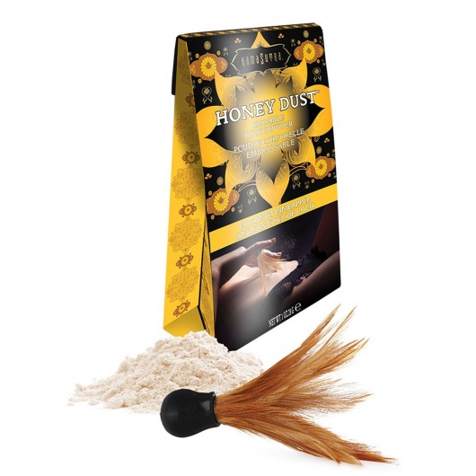 Пудра для тела Honey Dust Body Powder с ароматом кокоса и ананаса - 28 гр. - Kama Sutra - купить с доставкой в Архангельске