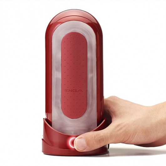 Красный мастурбатор Flip Zero Red   Warmer с подогревом - Tenga - в Архангельске купить с доставкой
