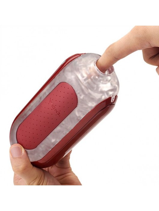 Красный мастурбатор Flip Zero Red   Warmer с подогревом - Tenga - в Архангельске купить с доставкой