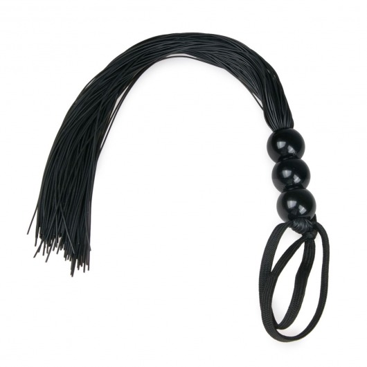 Черная силиконовая плеть Silicone Whip - 32 см. - Easy toys - купить с доставкой в Архангельске