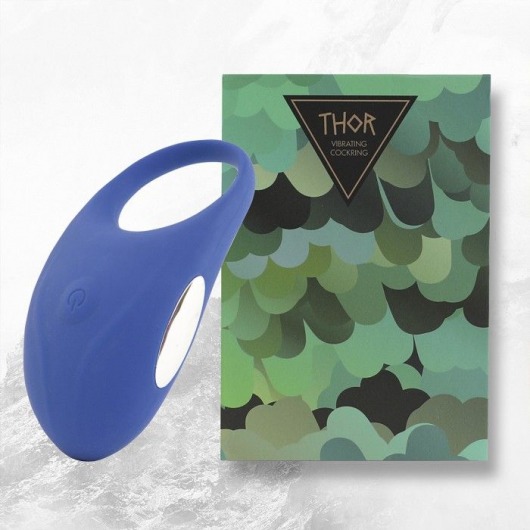 Синее кольцо с вибрацией Thor Cockring - FeelzToys - в Архангельске купить с доставкой
