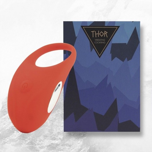 Красное кольцо с вибрацией Thor Cockring - FeelzToys - в Архангельске купить с доставкой