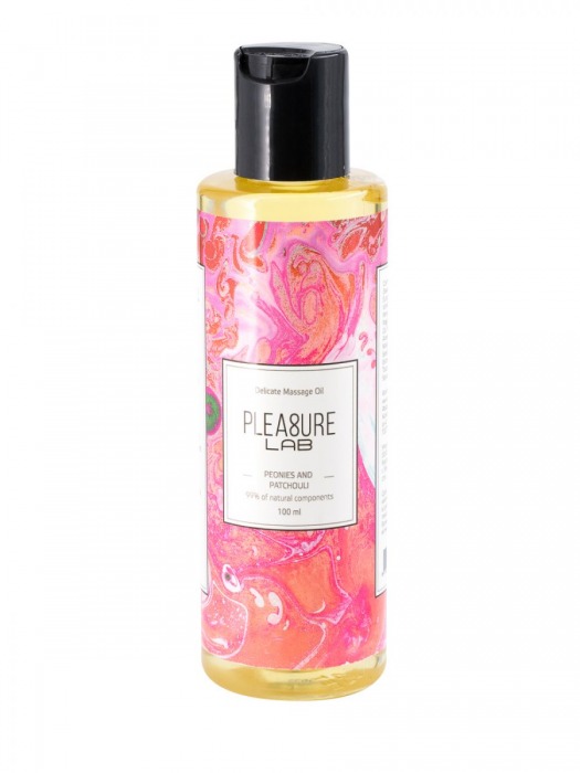 Массажное масло Pleasure Lab Delicate с ароматом пиона и пачули - 100 мл. - Pleasure Lab - купить с доставкой в Архангельске