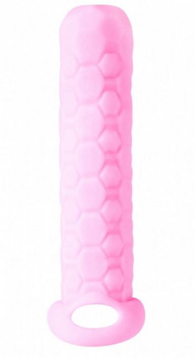 Розовый фаллоудлинитель Homme Long - 13,5 см. - Lola Games - в Архангельске купить с доставкой