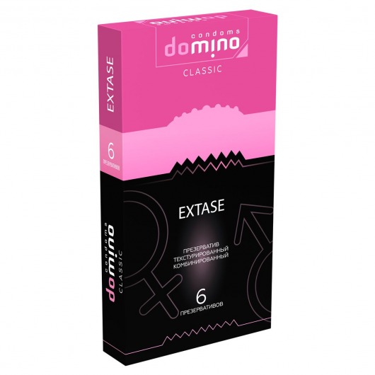 Презервативы с точками и рёбрышками DOMINO Classic Extase - 6 шт. - Domino - купить с доставкой в Архангельске