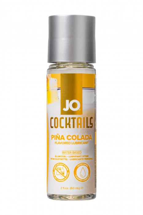 Вкусовой лубрикант на водной основе JO Cocktails Pina Colada - 60 мл. - System JO - купить с доставкой в Архангельске