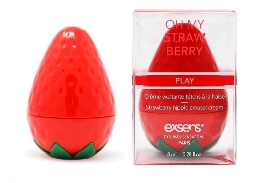 Крем для стимуляции сосков Oh My Strawberry - 8 мл. - Exsens - купить с доставкой в Архангельске