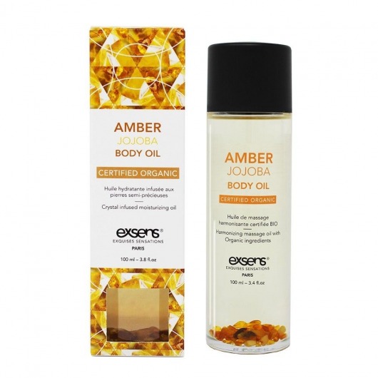 Органическое массажное масло AMBER JOJOBA - 100 мл. - Exsens - купить с доставкой в Архангельске