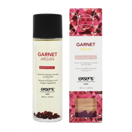 Органическое массажное масло GARNET ARGAN - 100 мл. - Exsens - купить с доставкой в Архангельске