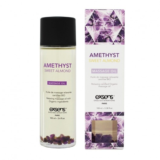 Органическое массажное масло AMETHYST SWEET ALMOND - 100 мл. - Exsens - купить с доставкой в Архангельске