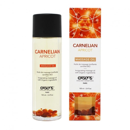 Органическое массажное масло CARNELIAN APRICOT - 100 мл. - Exsens - купить с доставкой в Архангельске