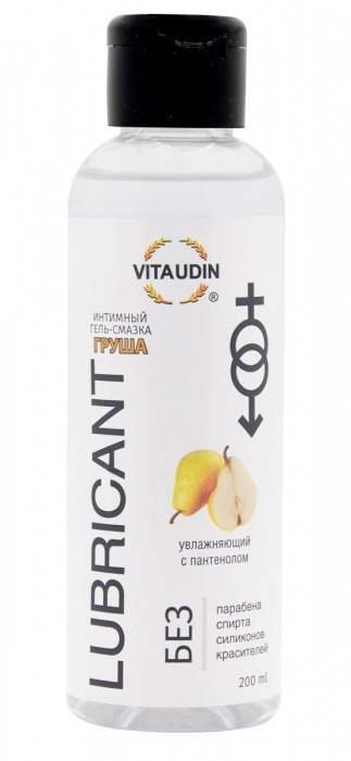 Интимный гель-смазка на водной основе VITA UDIN с ароматом груши - 200 мл. - VITA UDIN - купить с доставкой в Архангельске