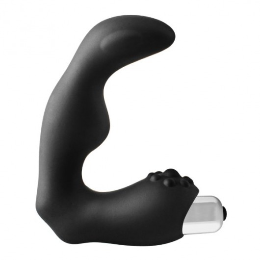Черный вибромассажер простаты FantASStic Vibrating Prostate Massager - 11,3 см. - Dream Toys - в Архангельске купить с доставкой