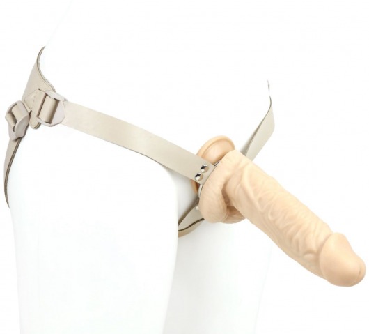 Телесный поясной фаллоимитатор - 22 см. - LOVETOY (А-Полимер) - купить с доставкой в Архангельске