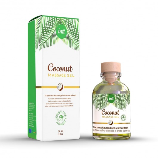 Массажный гель с ароматом кокоса Coconut - 30 мл. - INTT - купить с доставкой в Архангельске