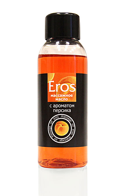 Массажное масло Eros exotic с ароматом персика - 50 мл. - Биоритм - купить с доставкой в Архангельске