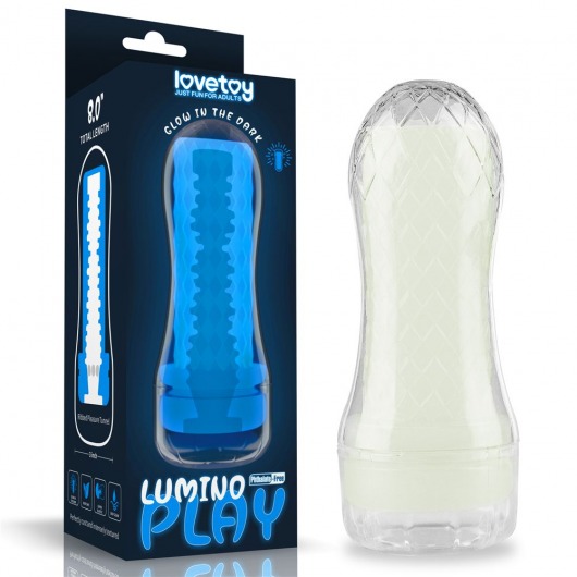 Светящийся в темноте мастурбатор Lumino Play Masturbator Ribbed - Lovetoy - в Архангельске купить с доставкой
