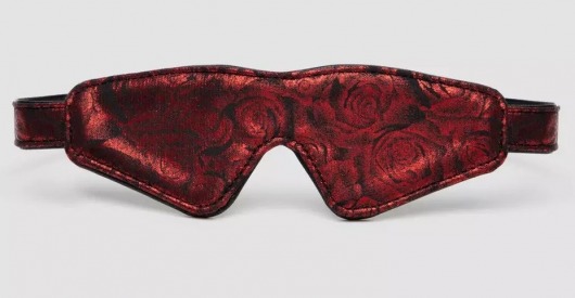 Двусторонняя красно-черная маска на глаза Reversible Faux Leather Blindfold - Fifty Shades of Grey - купить с доставкой в Архангельске