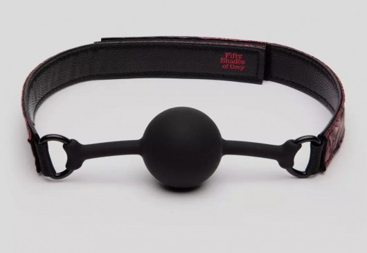 Кляп-шар на двусторонних ремешках Reversible Silicone Ball Gag - Fifty Shades of Grey - купить с доставкой в Архангельске