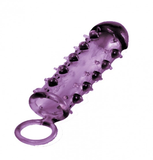 Закрытая фиолетовая насадка с пупырышками SAMURAI PENIS SLEEVE PURPLE - 14,5 см. - NMC - в Архангельске купить с доставкой