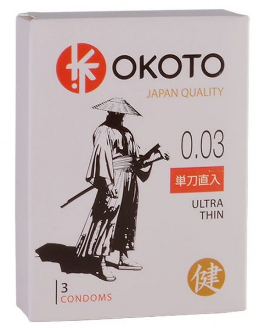 Ультратонкие презервативы OKOTO Ultra Thin - 3 шт. - Sitabella - купить с доставкой в Архангельске