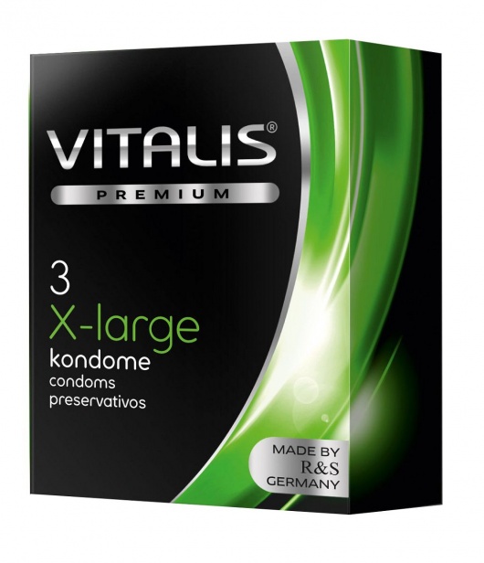 Презервативы увеличенного размера VITALIS PREMIUM x-large - 3 шт. - Vitalis - купить с доставкой в Архангельске