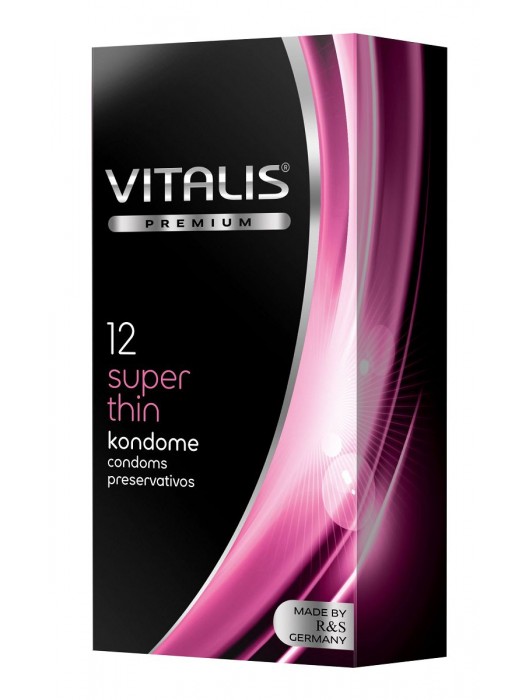 Ультратонкие презервативы VITALIS PREMIUM super thin - 12 шт. - Vitalis - купить с доставкой в Архангельске