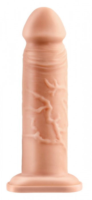 Телесный реалистичный фаллоимитатор с полостью Silicone Hollow Extension - 20 см. - Pipedream - купить с доставкой в Архангельске