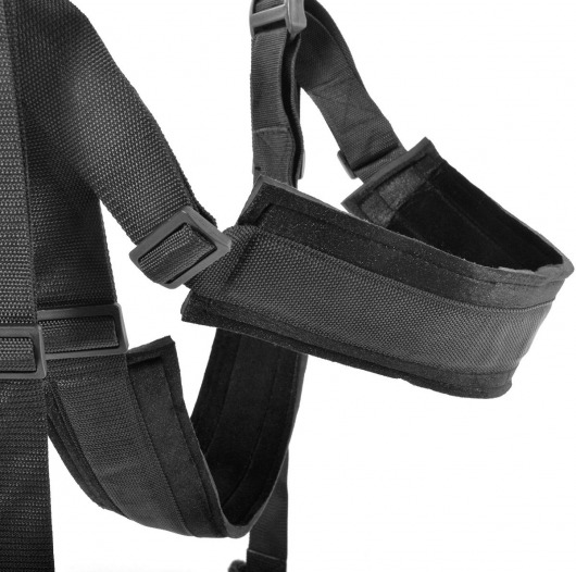 Чёрные секс-качели Spinning Fantasy Swing - Pipedream - купить с доставкой в Архангельске