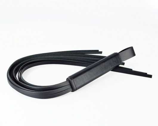 Черная кожаная плеть  Клео  - 60 см. - Sitabella - купить с доставкой в Архангельске