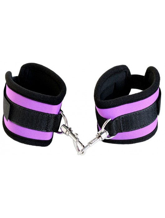 Наручники из неопрена фиолетового цвета - ToyFa - купить с доставкой в Архангельске