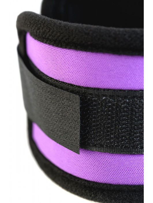 Наручники из неопрена фиолетового цвета - ToyFa - купить с доставкой в Архангельске