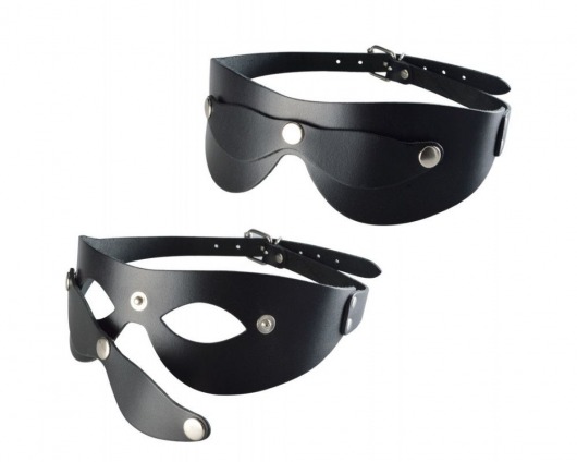 Черная кожаная маска  Новичок - Sitabella - купить с доставкой в Архангельске