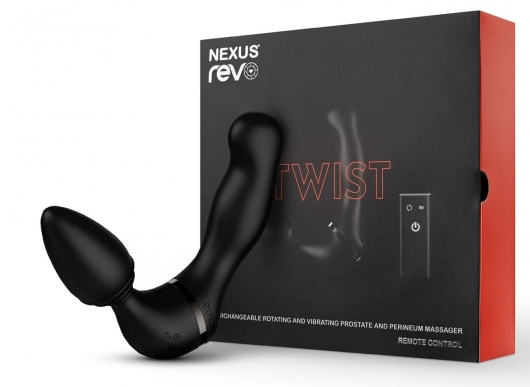 Черный гибридный вибромассажер Nexus Revo Twist - Nexus Range - в Архангельске купить с доставкой