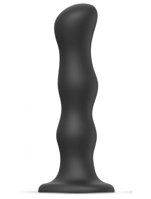 Черная насадка Strap-On-Me Dildo Geisha Balls size XL - Strap-on-me - купить с доставкой в Архангельске