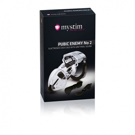 Пояс верности Pubic Enemy №2 с электростимуляцией уретры - MyStim - купить с доставкой в Архангельске