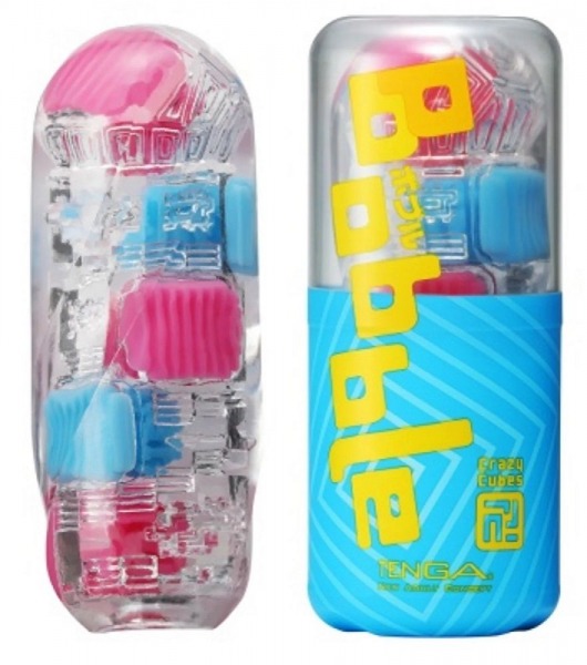 Мастурбатор Tenga Bobble Crazy Cubes - Tenga - в Архангельске купить с доставкой