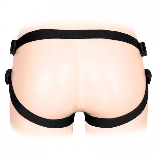 Черные трусики для страпона в комплекте с коннектором и насадкой - Notabu - купить с доставкой в Архангельске