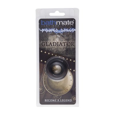 Чёрное эрекционное кольцо Gladiator - Bathmate - в Архангельске купить с доставкой