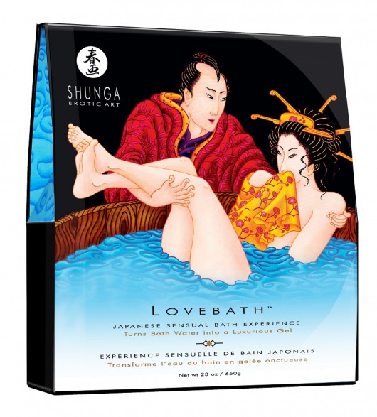 Соль для ванны Lovebath Ocean temptation, превращающая воду в гель - 650 гр. - Shunga - купить с доставкой в Архангельске