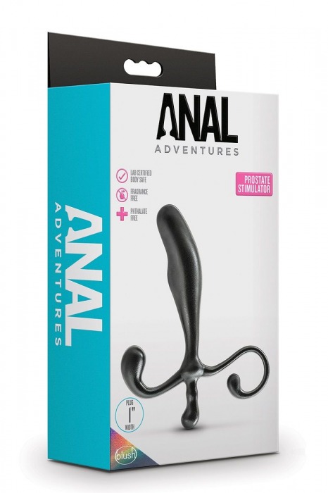 Черный стимулятор простаты Prostate Stimulator - 12,7 см. - Blush Novelties - в Архангельске купить с доставкой