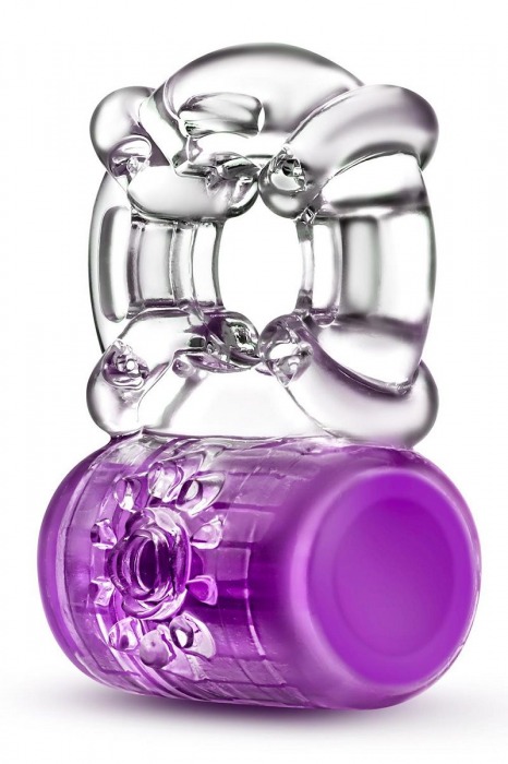 Фиолетовое эрекционное виброкольцо Pleaser Rechargeable C-Ring - Blush Novelties - в Архангельске купить с доставкой