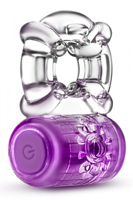 Фиолетовое эрекционное виброкольцо One Night Stand Vibrating C-Ring - Blush Novelties - в Архангельске купить с доставкой