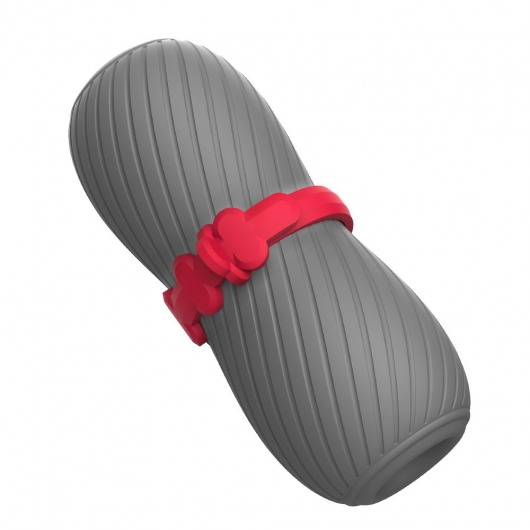 Серый эластичный мастурбатор с утяжкой - S-HANDE - в Архангельске купить с доставкой