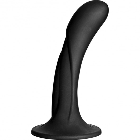 Черная изогнутая насадка Vac-U-Lock G-Spot - 16,5 см. - Doc Johnson - купить с доставкой в Архангельске