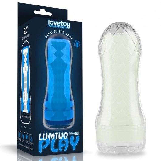 Светящийся в темноте мастурбатор Lumino Play Masturbator Pocketed - Lovetoy - в Архангельске купить с доставкой