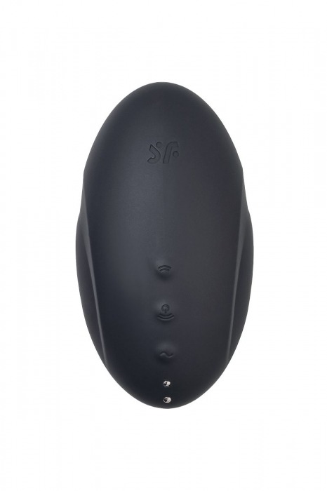 Черный вакуум-волновой стимулятор с вибрацией Vulva Lover 3 - Satisfyer