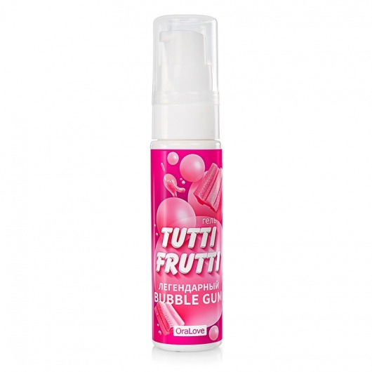 Интимный гель на водной основе Tutti-Frutti Bubble Gum - 30 гр. - Биоритм - купить с доставкой в Архангельске